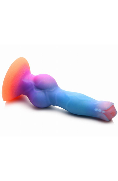 Leuchtet im Dunkeln Silikon Alien Dildo 21,5 cm - Drachen-Dildo 4