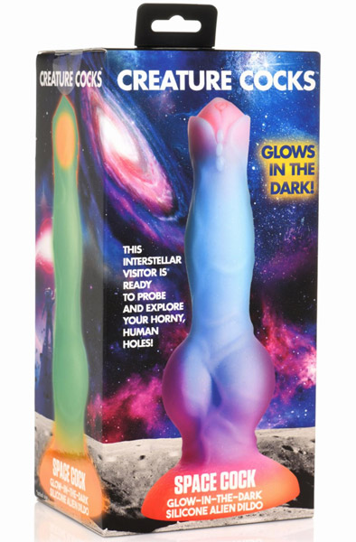 Leuchtet im Dunkeln Silikon Alien Dildo 21,5 cm - Drachen-Dildo 8