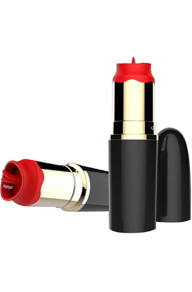 Lipstick Vibrator mit stimulierender Zunge - Klitoris-Stimulator 2