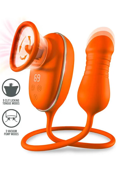 Lizer Zungenstimulator Vakuumpumpe & Stoß-Ei - Vibrator 1
