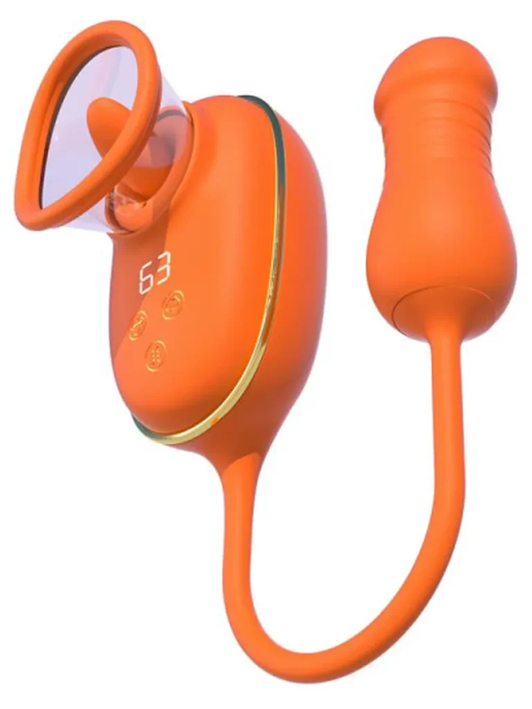 Lizer Zungenstimulator Vakuumpumpe & Stoß-Ei - Vibrator 2
