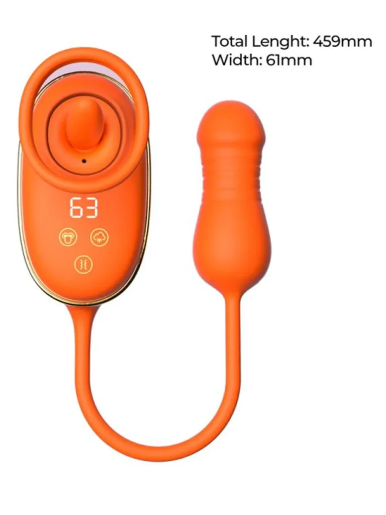Lizer Zungenstimulator Vakuumpumpe & Stoß-Ei - Vibrator 3