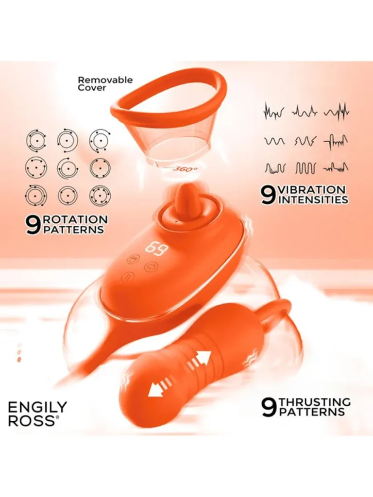 Lizer Zungenstimulator Vakuumpumpe & Stoß-Ei - Vibrator 4