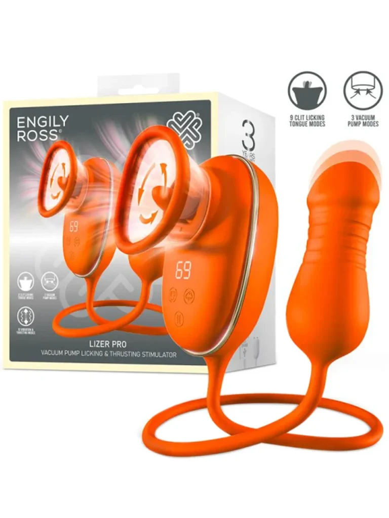 Lizer Zungenstimulator Vakuumpumpe & Stoß-Ei - Vibrator 5