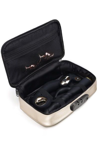 Lockable Discreet Box Luxus Gold - Sextoys aufbewahren 3