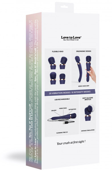 Love To Love Brush Crush Wand-Vibrator - Zauberstab/Massagestab 7