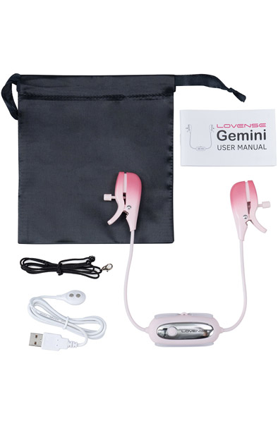 Lovense Gemini vibrierende Nippelklemmen - Vibrierende Nippelklemmen 3