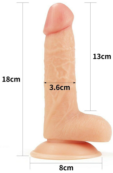 Lovetoy Der Ultra Soft Dude 18cm - Dildo 2