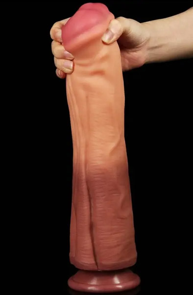 Lovetoy Doppelschichtiges Platin-Silikon Glied 30cm - Dildo 3