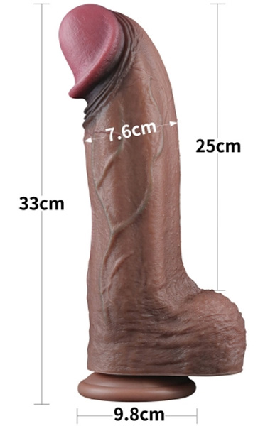 Lovetoy Doppelschichtiges Silikon-Cock XXL 33 cm - XXL-Dildo 2
