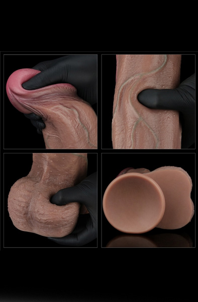 Lovetoy Doppelschichtiges Silikon-Cock XXL 33 cm - XXL-Dildo 5