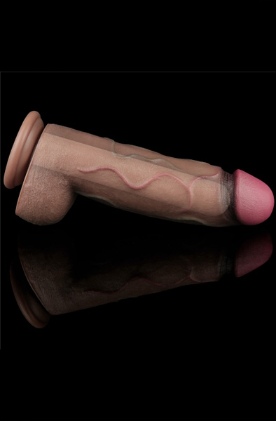 Lovetoy Doppelschichtiges Silikon XXL Penis 31 cm - XXL-Dildo 4