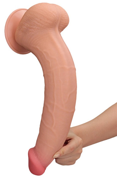 Lovetoy Dual Layer Gleithaut Dildo 34 cm - XL Dildo 8