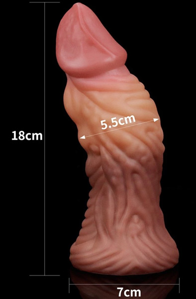 Lovetoy Dual Layered Platinum Silikon Plug 18 cm - Extra dicker Analplug 2
