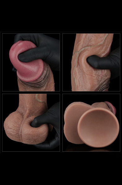 Lovetoy Dual Layered Silikon-Penis XXL 28 cm - XXL-Dildo 5