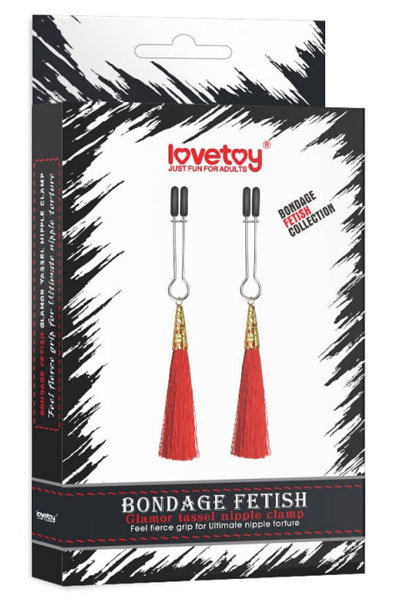 Lovetoy Glamour Quasten Nippelklemmen - Brustwarzenklammern 2