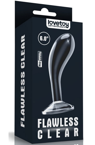 Lovetoy Makelloser klarer Prostata-Plug 15cm - Analplug 2