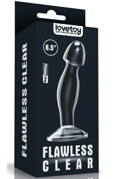 Lovetoy Makelloser klarer Prostata-Plug 16.5cm - Analplug 2