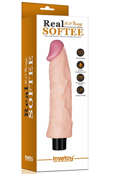 Lovetoy Real Softee Vibrationsdildo 22 cm - Vibrierender Dildo 3