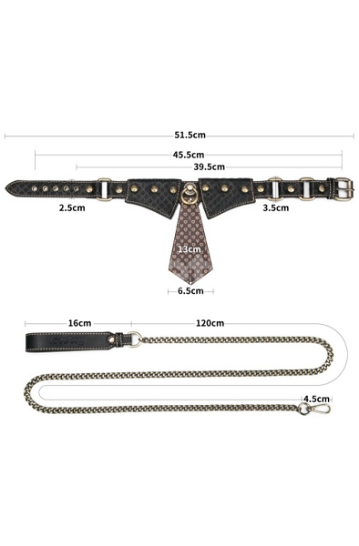 Lovetoy Rebellion Reign Collar With Chain - Halsband & Leine 4