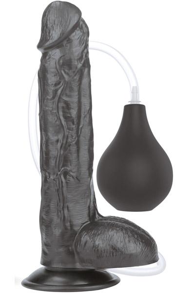Lovetoy Squirt Extreme Dildo Schwarz 25,5cm - Spritzdildo 1