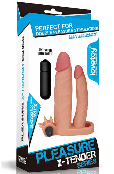 Lovetoy Vibrierende Doppel-Penishülle - Vibrierende Penis-Manschette 3