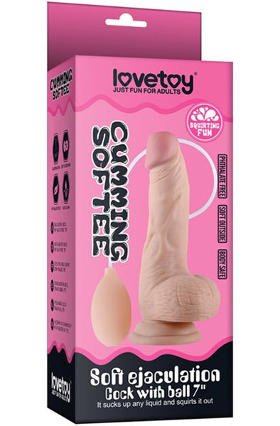 Lovetoy Weicher Ejakulations-Penis 20 cm - Spritzdildo 3