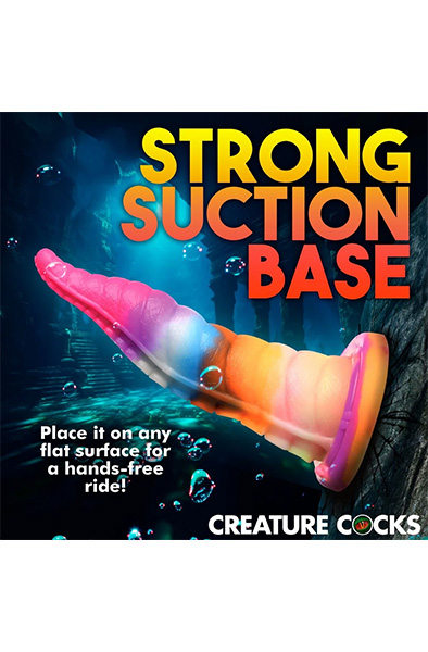 Luminoctopus im Dunkeln Leuchtender Dildo 18,3 cm - Drachen-Dildo 8