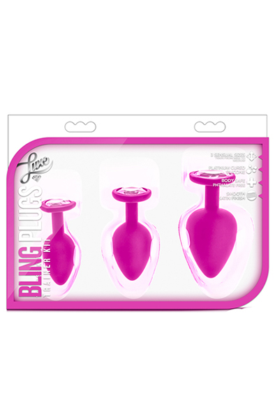 Luxe Bling Plugs Trainingsset Rosa - Analplug Set 2