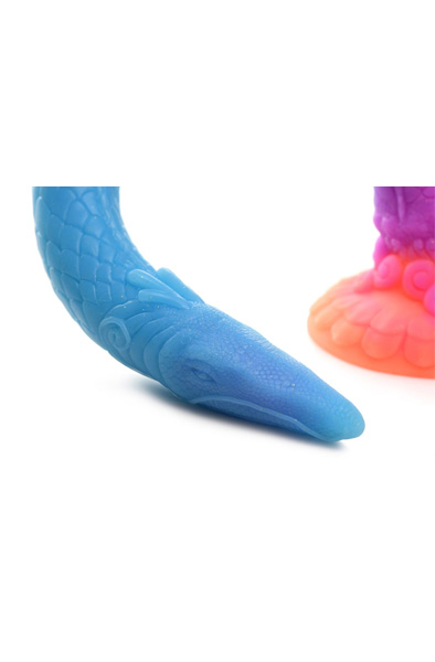 Makara Leuchtende Silikon-Schlange 46 cm - Drachen-Dildo 3