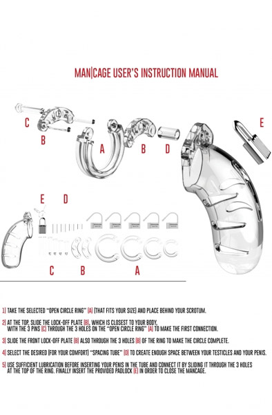 Mancage 06 Keuschheits-Peniskäfig Transparent - Keuschheitskäfig 2