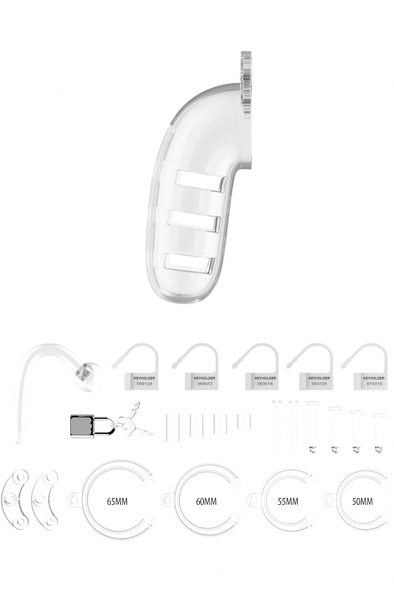 Mancage 12 Keuschheitskäfig mit Plug Transparent - Keuschheitskäfig 2