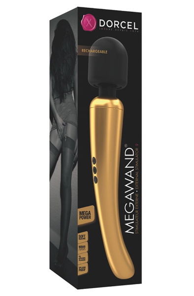 Marc Dorcel Wiederaufladbarer Megawand Gold - Zauberstab/Massagestab 2
