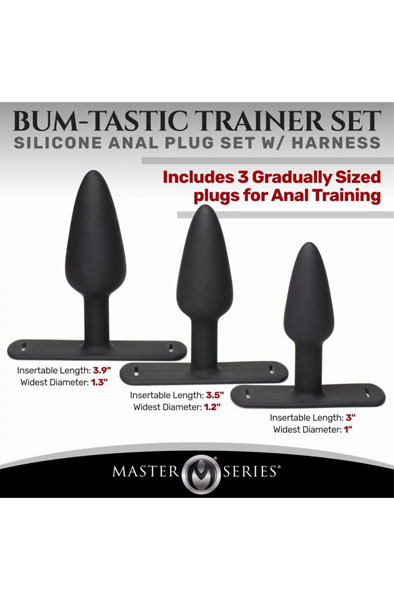 Master Series Bum-Tastic Analplug-Set mit Geschirr - Prostatastimulation 2
