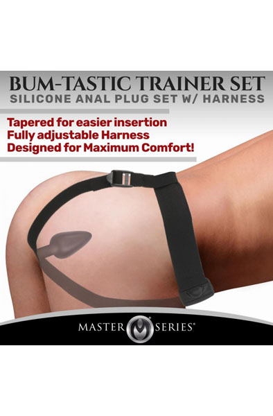 Master Series Bum-Tastic Analplug-Set mit Geschirr - Prostatastimulation 3
