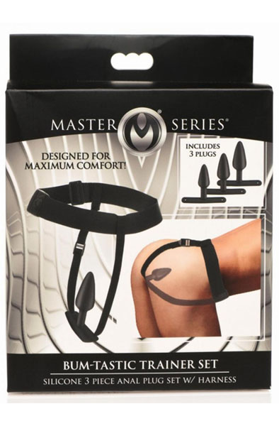 Master Series Bum-Tastic Analplug-Set mit Geschirr - Prostatastimulation 5