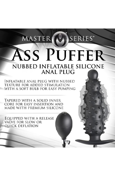 Master Series Gerippter Aufblasbarer Analplug - Aufblasbarer Analplug 3
