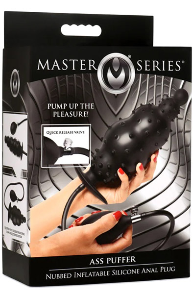 Master Series Gerippter Aufblasbarer Analplug - Aufblasbarer Analplug 8