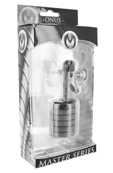 Master Series Onus Nipple Clip With Magnet Weights - Brustklammern mit Gewicht 2