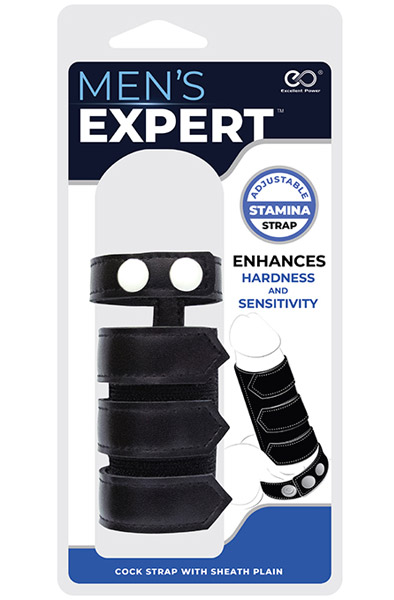 Mens Expert Cock Strap mit einfacher Hülle - Hoden- und Penisband 2