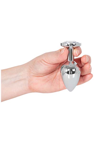 Metal Butt Plug Silber Mittelgroß - Analplug aus Metall 2