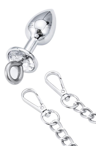 Metal Handschellen mit Analplug - Analplug aus Metall 5