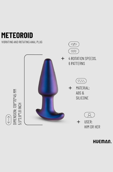 Meteoroid Rimmender Analplug - Vibrierender Analplug 3