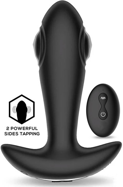 Milton Dual Tapping Analplug mit Fernbedienung - Vibrierender Analplug 1