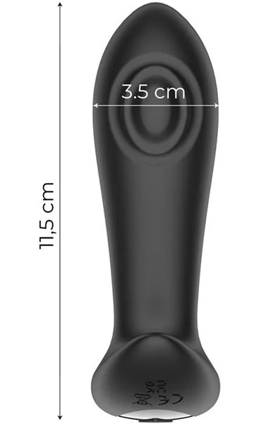 Milton Dual Tapping Analplug mit Fernbedienung - Vibrierender Analplug 2