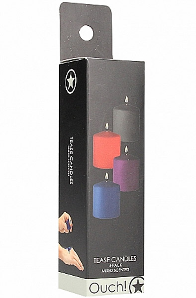 Mix Scent Tease Kerzen 4er-Pack - Kerzen mit heißem Wachs 3