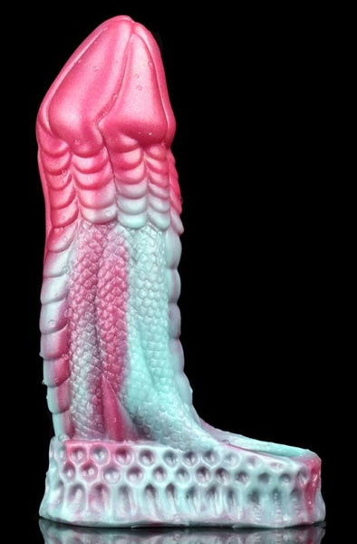 Monster Penishülle Leezard Blau-Pink 17 cm - Penisverlängerung/Penishülle 2