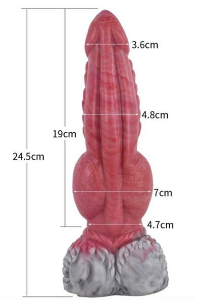 Monster Wooscal spritzender Dildo 24,5 cm - Drachen-Dildo 4