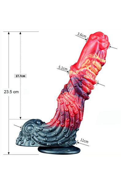 Monstered Drachen-Dildo Dryz 23,5 cm - Monster-Dildo 6