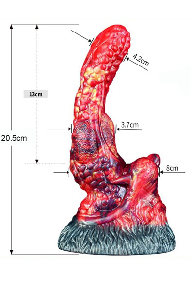Monstered Drachen-Dildo Squarel 20,5 cm - Drachen-Dildo 8